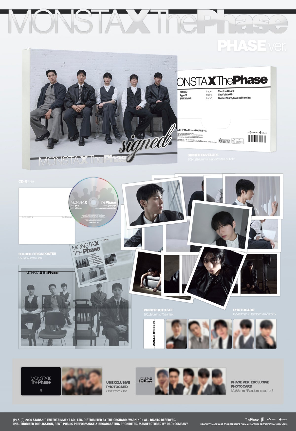 (PHASE ver.) MONSTA X - The Phase (Signed)