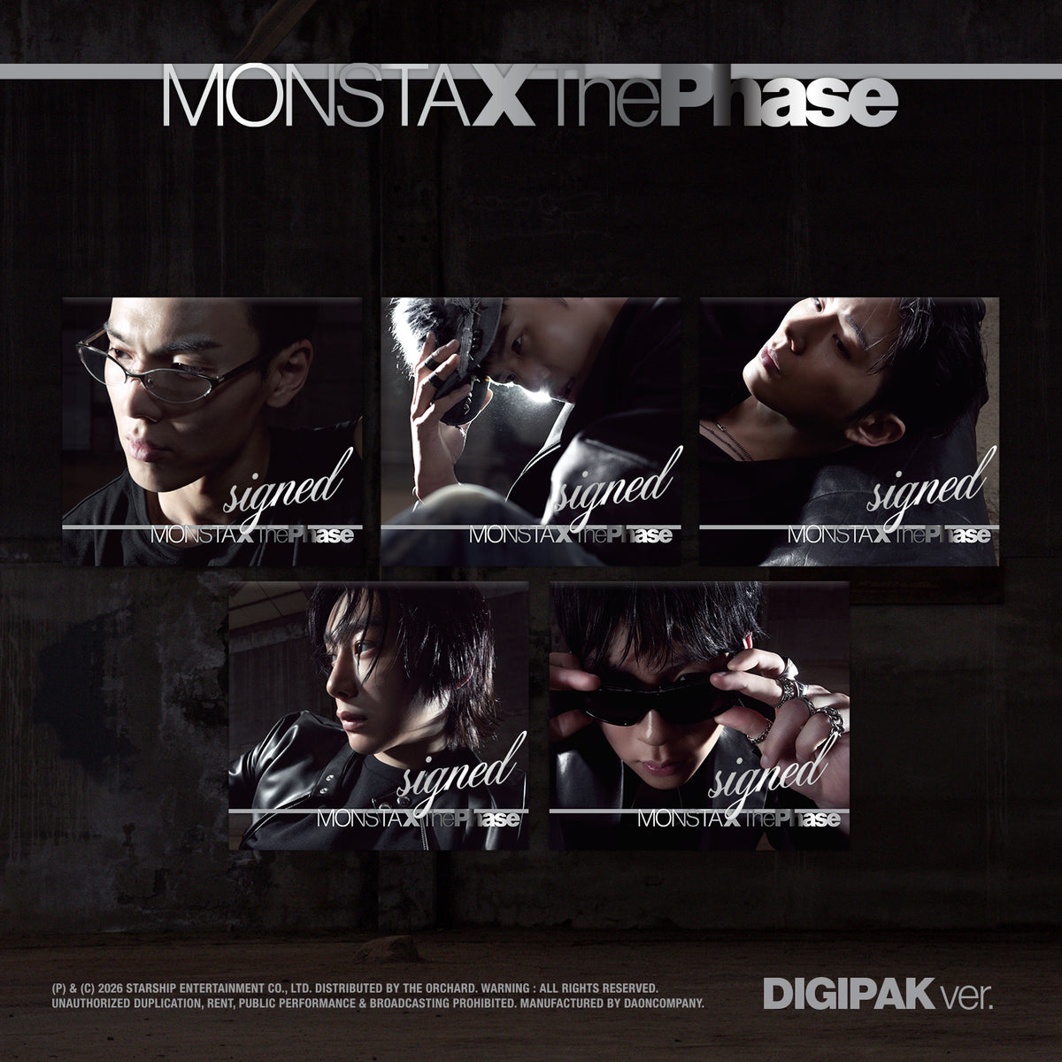 (DIGIPAK) MONSTA X - The Phase (Signed)