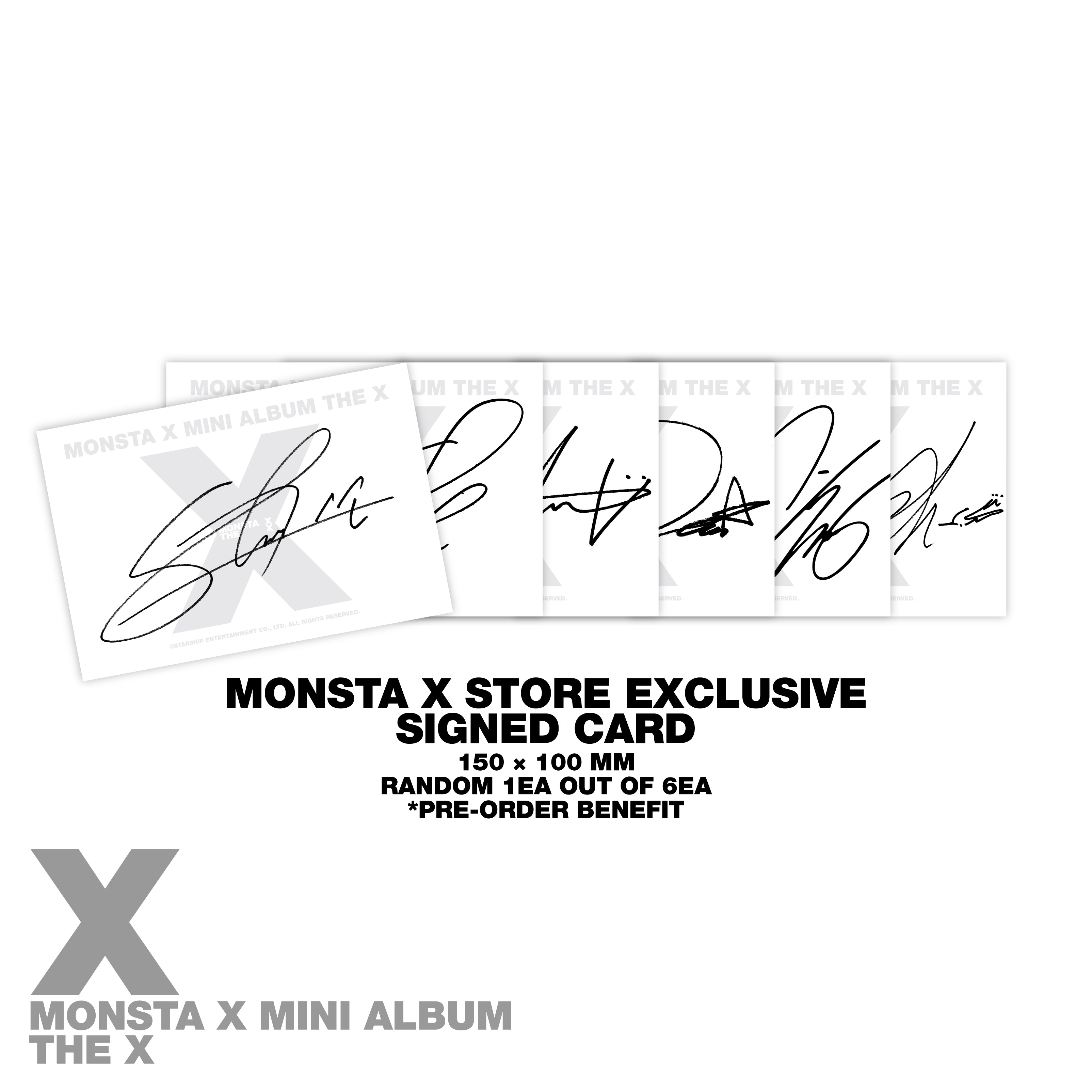 MONSTA X MINI ALBUM 03 サイン入り THE X – UNKNOWN X VER. (Signed) – MONSTA X